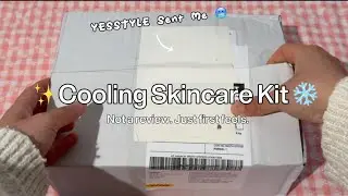 YESSTYLE Sent Me a Cooling Skincare Kit 💙 Honest First Impressions (No Review Yet)