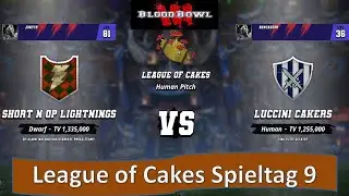 Blood Bowl 3 League of Cakes 2 Spieltag 9 | Bencake (Menschen) vs Jinifix (Zwerge)