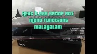 New HEVC H.265 Satellite Setop Box Menu Malayalam