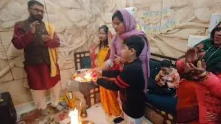 Babu ka naamkaran pooja #ranjanayadav #fullvlogs #youtubeindia #viralvideo #views 
