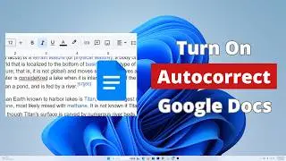 How to Turn On Autocorrect in Google Docs