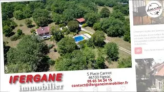 IFERGANE IMMOBILIER - Maison &agrave; vendre - Secteur CAJARC (46) - R&eacute;f FG3246