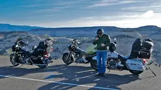 Riding motorcycles on All American HWY 12