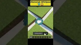 Minecraft DIAMONDS WHIRLPOOL 💎😵 WAIT FOR IT #shorts #minecraft