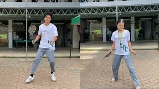 BADMINTON Footwork Dance Routine - Dreamers by Jungkook