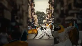 Macaw Besties Dance Party!🦜 #birdsdance #trendingshorts #ai #funnybirds #besties #viralshorts