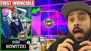 INVINCIBLE DARK MATTER DIRK NOWITZKI IS SO COOL! FIRST INVINCIBLE DARK MATTERS IN NBA 2K22 MYTEAM