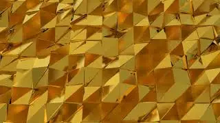 Gold Polygons VJ 4K LOOP || RESOLUME || MAPPING LOOP