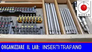 COME ORGANIZZARE I BITS  INSERTI TRAPANO IN UN CASSETTO