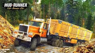 Mudrunner - a chevrolet bison Truck sand loaded deliver to village job | Mudrunner gameplay