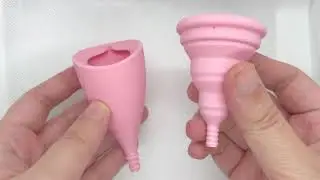 Menstrual cup squish test: Lily Cup Classic A vs Lily Cup Compact A