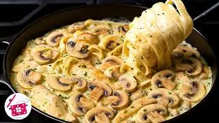 Самая Вкусная сливочная Паста, которую я когда-либо готовила! 😋 Ужин за 20 минут. Феттучине Альфредо