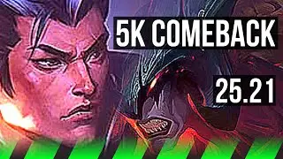XIN ZHAO vs AATROX (JGL) | 5k comeback | KR Master | 25.21