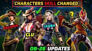 CLU - Paloma - Laura Characters Skill Changed | New Skill is Overpower - Free Fire Ability Change.