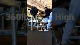 360lbs High Bar A$$ to Grass #squat #viral #explore