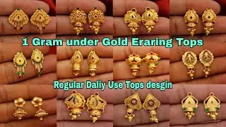 Latest Regular Use Earings2023 || Light weight gold earrings 2023 || under 1gram