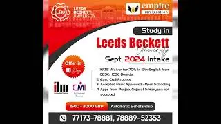 Study in Leeds Beckett University | Open for Sept 24 Intake | Apply Now-77173-78881 #studyincanada