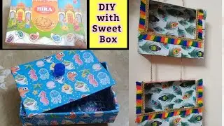 DIY with Sweet Box| Organizer & Hanging Box| Diy | Prernna Saxena Jalan #viral #ytshorts #trending 