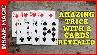 Best Card Trick Using 8 Cards Tutorial | Amazing Illusion Card Trick
