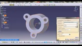 Modelare flansa profilata catia v5
