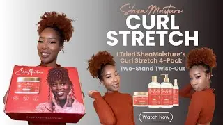 Natural Hair Two-Strand Twist-Out Protective Style using SheaMoisture’s Curl Stretch