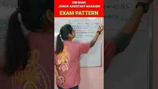 idbi junior assistant manager exam pattern 2024 | #shorts #viral #bank #banking