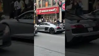 Audi R8. #canada #toronto #car #video #reels #shortvideo #gang #downtown #audi #r8