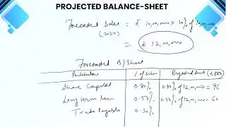Lecture 53: Projected Balance-Sheet: Numericals