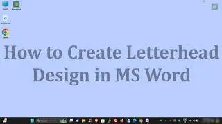 How to Make Letterhead Design in Microsoft Word | Printable Letterpad Design - The Tech Leaf