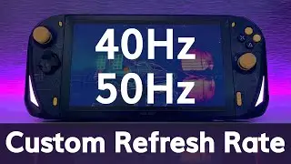 AOKZOE A1 (non pro) additional refresh rates 40Hz 50Hz 30Hz 35Hz
