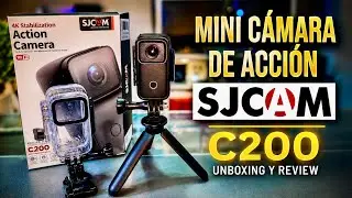 SJCAM C200 Mini Cámara de Acción Sumergible, Estable y Calidad 4K, Unboxing y Review