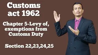 Customs act 1962- Chapter 5- Levy of and exemptions from customs duty Section 22,23,24,25