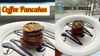 Coffee Pancakes Recipe By Easycook| How To Make Coffee Pancakes Recipe| Easy Breakfast Recipe 