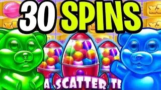 OMG!!! Spamming non stop $10,000 bonus buys on sugar rush slot compilation great game 