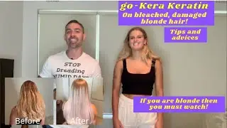 Keratin Talk - Эпизод 8 - Нанесение кератина Go-Kera на обесцвеченные светлые волосы