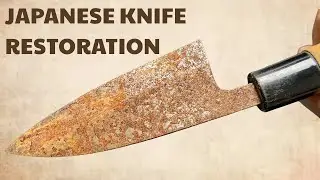 Restoring a Japanese Kitchen Knife | From Corrosion to Perfection