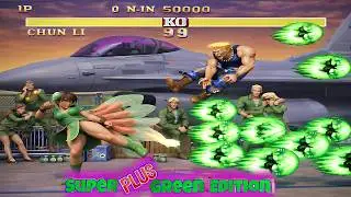 Super Green Plus Ediion -Street Fighter 2 - Chun Li Playthrough