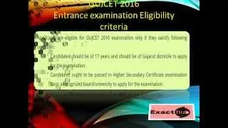 GUJCET Entrance Exam