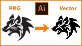 How to Convert PNG Photo ot Vector in Illustrator । Make PNG Photo ot Illustrator  Vector ।2023