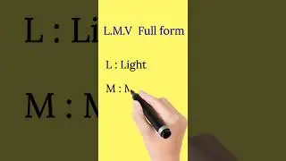 L.M.V  full form  | full form of LMV | #fullform | #shorts