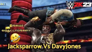 WWE 2K23 Jack sparrow Vs Davy Jones | PS5 Gameplay | Gaming Joy Tamil