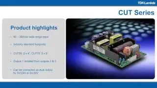 CUT 35W-75W Low Profile Triple Output power supplies