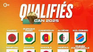 Voici la liste des pays qualifi&eacute;s pour la CAN 2025 au MAROC 🇲🇦