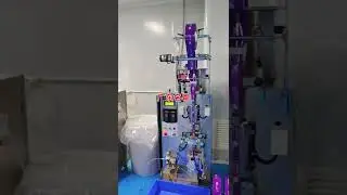 Customized back sealed rounded liquid packing pouch mouthwash cat strip cream packaging machine