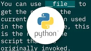 Get name of current script in Python