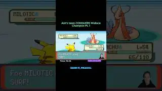 Ash's Hoenn Team vs Champion Wallace - The Final Battle (Part 1)