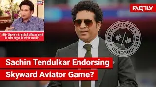 FACT CHECK: Viral Video Shows News Report of Sachin Tendulkar Endorsing Skyward Aviator Game?