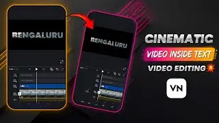How to Put Video Inside Text in VN Video Editor | Trending Text Animation 2025
