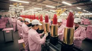 Inside a Modern Lipstick Factory: From Raw Wax to Luxury Cosmetics (Full Process)
