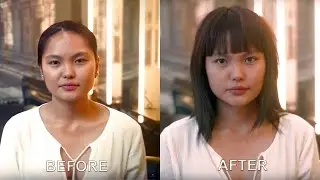 How to Create a Modern Mid-Length shape with a Strong Fringe | Indian/Asian Hair | By Adam Ciaccia